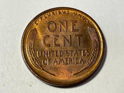 1913-P UNCIRCULATED BROWN/R&B CONDITION LINCOLN PREOWNED FROM AN ESTATE AS PICTURED. COIN #2. FREE SHIPPING.