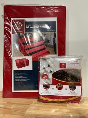 NEW Christmas Ornament and NEW wreath storage