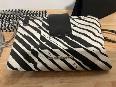 New Liz Claiborne B/W purse, Black evening purse, cell/wallet purse