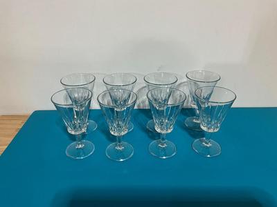 8 1960’s Italian wine glasses