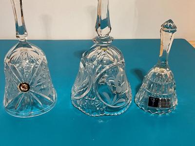 Set of 3 Crystal Bells