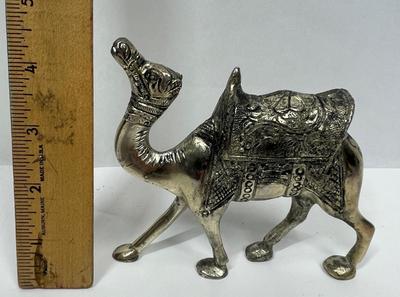 Silver Plated Camel-like Heavy Figurine or Statue