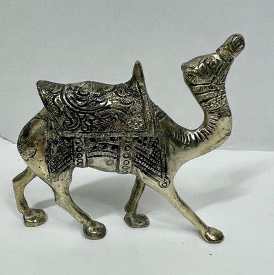 Silver Plated Camel-like Heavy Figurine or Statue