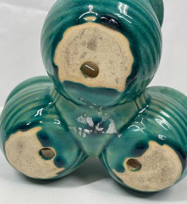 VIntage Turquoise Glaze Pottery Strawberry Pot 4 pots