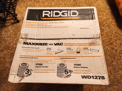 Lot #102 Ridgid Wet/Dry Vacuum - New in Box