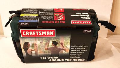 Lot #103 Craftsman 83 PIece Home Owner Tool Set - New in Bag