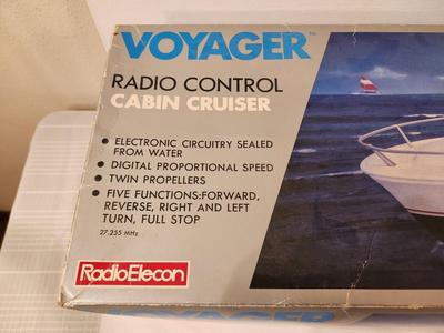 Lot #107 Voyager Radio Controlled Cabin Cruiser in Box
