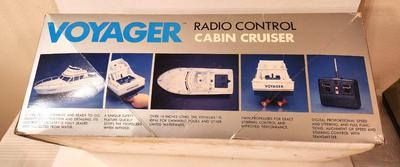 Lot #107 Voyager Radio Controlled Cabin Cruiser in Box