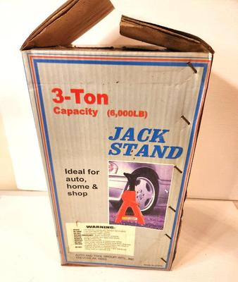Lot #115 3 Ton Capacity Jack Stand in box - never used