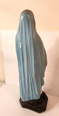 Lot #116 Blessed Mother Chalkware Statue - vintage