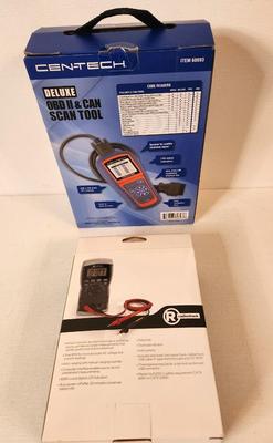 Lot #119 Cen-Tech Scan Tool & Radio Shack Multi meter