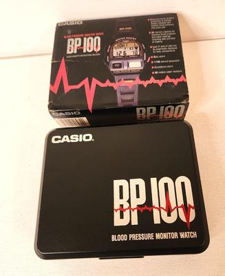 Lot #132 Casio Blood Pressure-100 Monitor/Watch combo - scarce