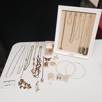 Gold Earrings, Sarah Coventry Necklaces, Charm Bracelets and More (ST-KD)