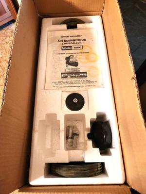 Lot #144 New in Box - Air Compressor - Central Pneumatic Model 40400 - 8 Gallon