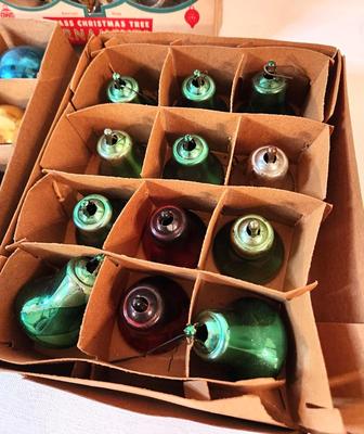 Lot #146 3 Boxes of Vintage Christmas Ornaments