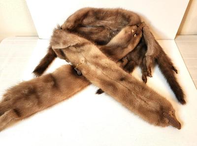 Lot #150 Vintage Mink Head Shrug - Full Body - good condition