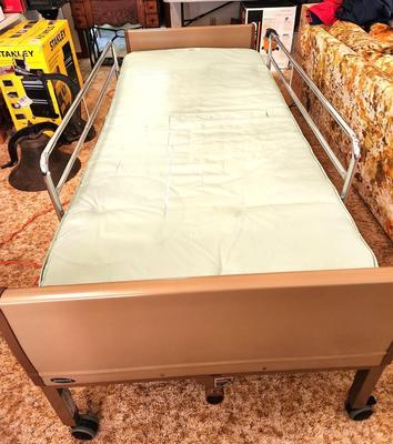Lot #154 InvaCare Adjustable Hospital Bed w/remote - Works fine