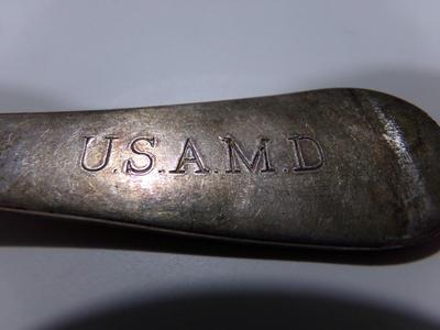 Reed & Barton table spoon, U.S.A.M.D.