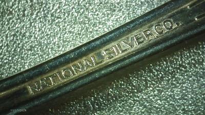 National Silver baby spoon,