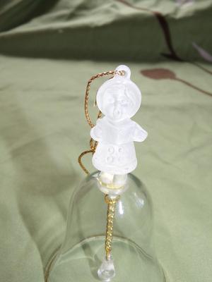 Christmas tree ornament glass bell