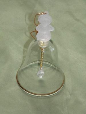 Christmas tree ornament glass bell