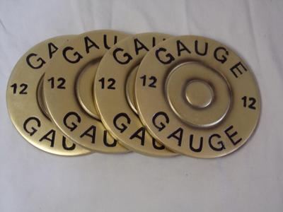coasters, for the sportsman, 12ga.