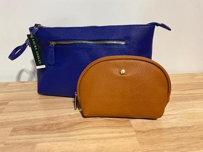 BluesLaura Ashley purse with small makeup bag
