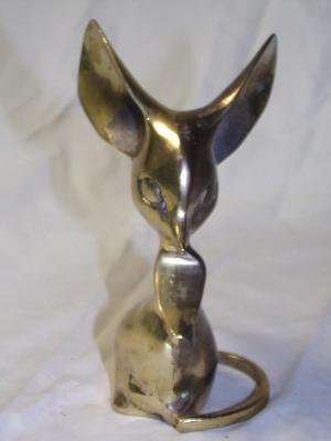 Brass mouse. about 5-1/2" tall.