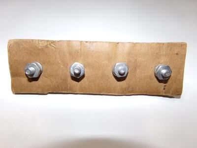 Reflector license plate bolts c.50s/early 60s