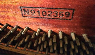 Lot #166 Antique Junius Hart (New Orleans) Piano and Stool