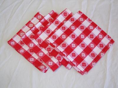 Holiday table napkins