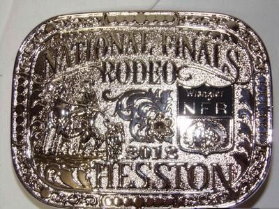 Hesston Wrangler 2012 National Finals Rodeo commemorative limited collector's edition buckle