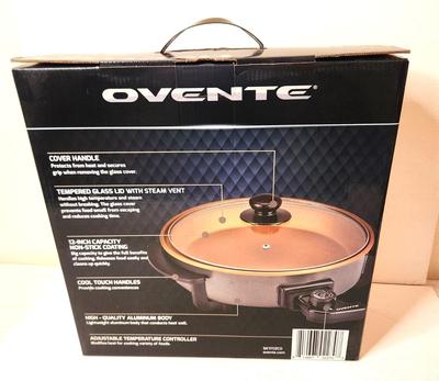 Lot #172 Ovente Portable Electric Skillet - new in box