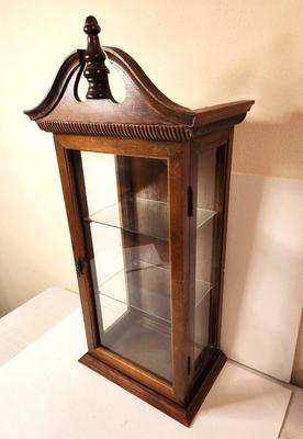 Lot #174 Curio Cabinet - wall or stand-alone