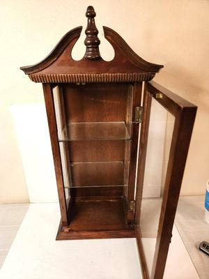 Lot #174 Curio Cabinet - wall or stand-alone