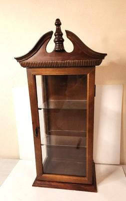 Lot #174 Curio Cabinet - wall or stand-alone