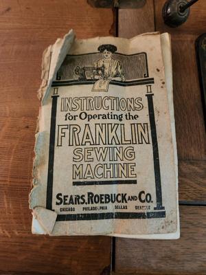 Lot #175 Antique Franklin Sewing Machine with Cast Iron Base