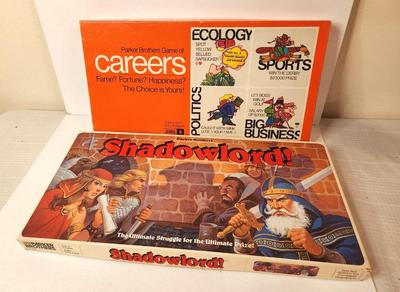 Lot #179 Lot of 2 Vintage Board Games - "Careers" and "Shandowlord"