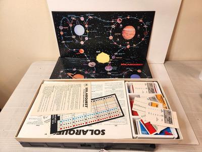 Lot #180 Lot of 2 Vintage Board Games - "Solar Quest" and Radio Shack "Sea Battles"