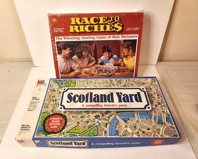 Lot #184 Lot of 2 Vintage Board Games - Rags to Riches and Scotland Yard