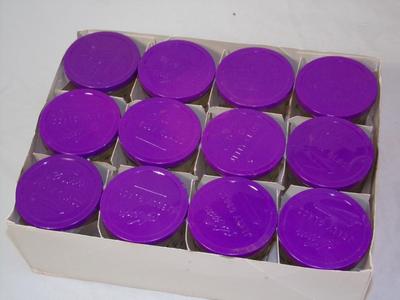 Vintage! Kerr jelly glasses with lids, 60s or early 70s. A unique Christmas gift