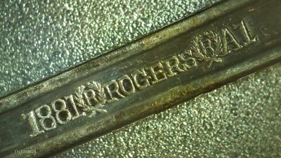 6 1881 Rogers A1 silver plate traditional tea spoons