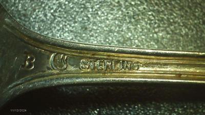 lot of 6 Watrous Mfg. Co. International Sterling. "Dorchester" old (1910) pattern