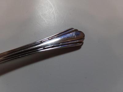 (1of8) Racebrook silver plate baby spoon