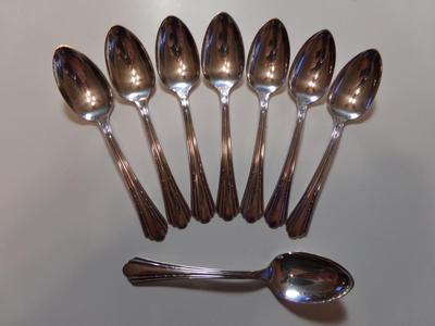 (2of8) Racebrook silver plate baby spoon