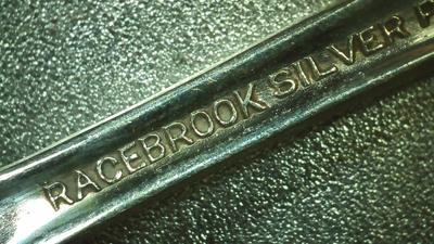 (3of8) Racebrook silver plate baby spoon