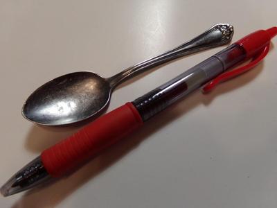 Wm Rogers & Son AA silver plate baby spoon.