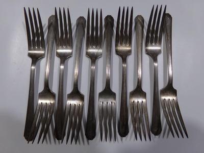 22 pcs. all same pattern,Moderne Silver Plate and NSCo E.P.N.S.