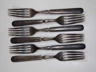 6 1847 Rogers Bros. forks. Amazing they still exist.