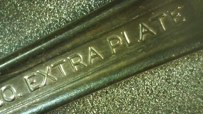 Wm Rogers Mfg. Co. Extra Plate big serving fork.